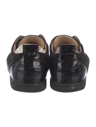 Christian Louboutin Suede Crystal Embellishments Sneakers