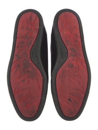 Christian Louboutin Suede Crystal Embellishments Sneakers