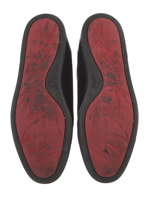 Christian Louboutin Suede Crystal Embellishments Sneakers