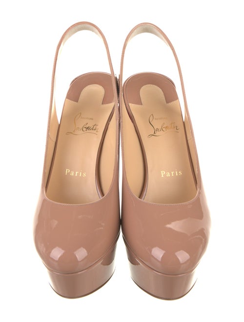 Christian Louboutin Patent Leather Slingback Pumps