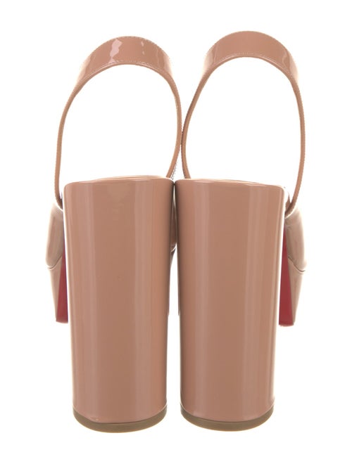 Christian Louboutin Patent Leather Slingback Pumps