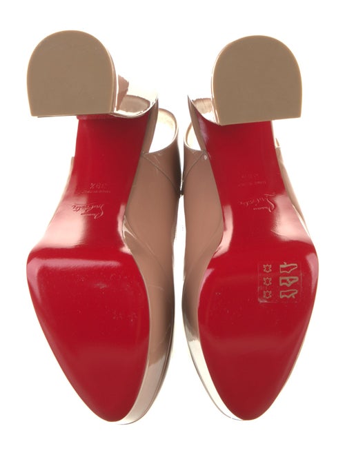 Christian Louboutin Patent Leather Slingback Pumps