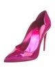 Christian Louboutin Patent Leather Scalloped Accent D'Orsay Pumps