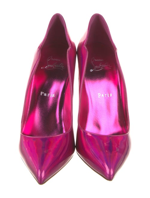 Christian Louboutin Patent Leather Scalloped Accent D'Orsay Pumps