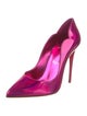Christian Louboutin Patent Leather Scalloped Accent Pumps