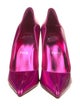 Christian Louboutin Patent Leather Scalloped Accent Pumps