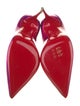 Christian Louboutin Patent Leather Scalloped Accent Pumps