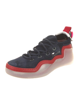 Christian Louboutin Suede Printed Sneakers