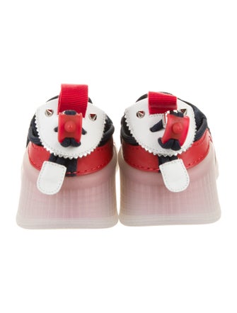 Christian Louboutin Spike Accents Suede Sneakers