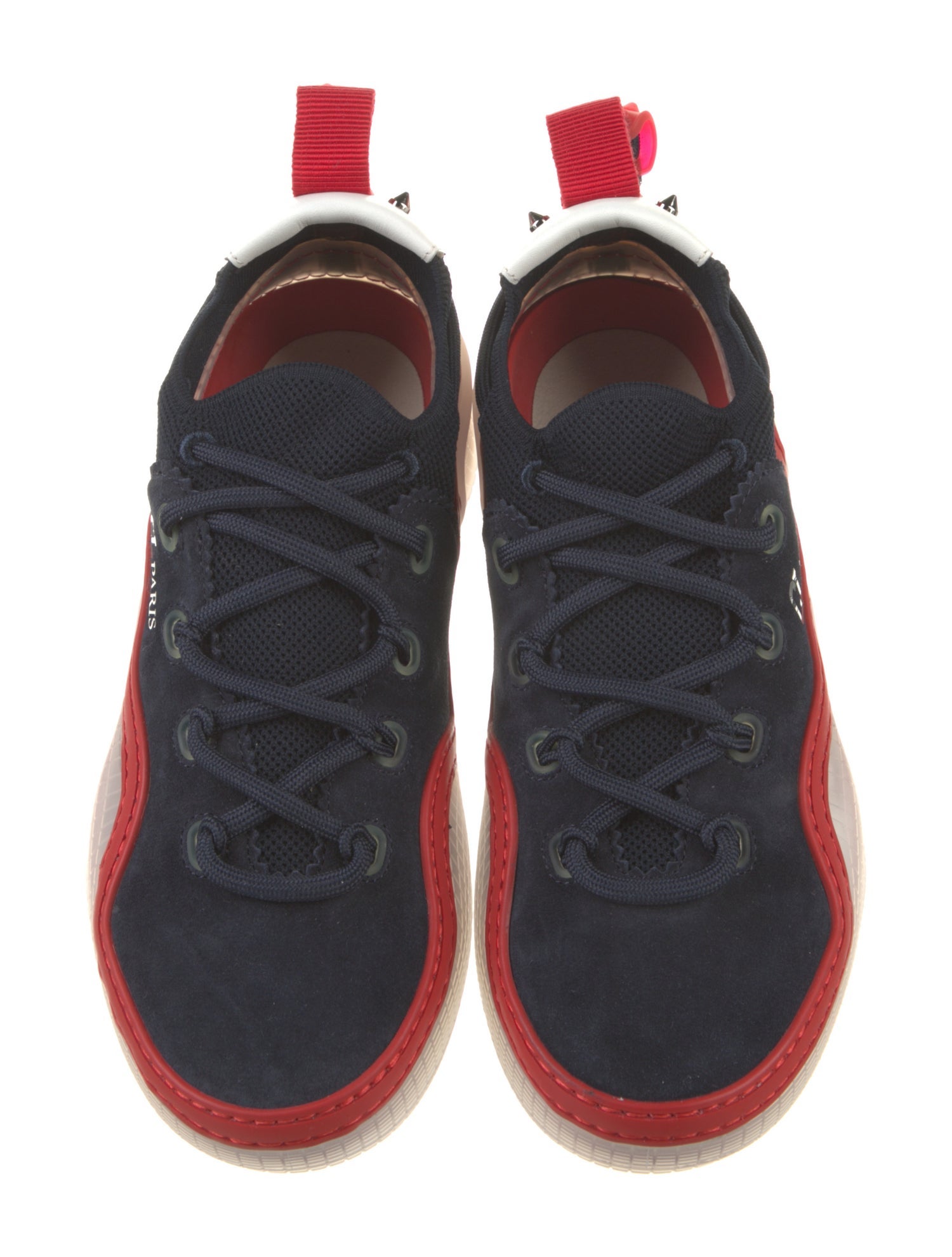 Christian Louboutin Suede Printed Sneakers