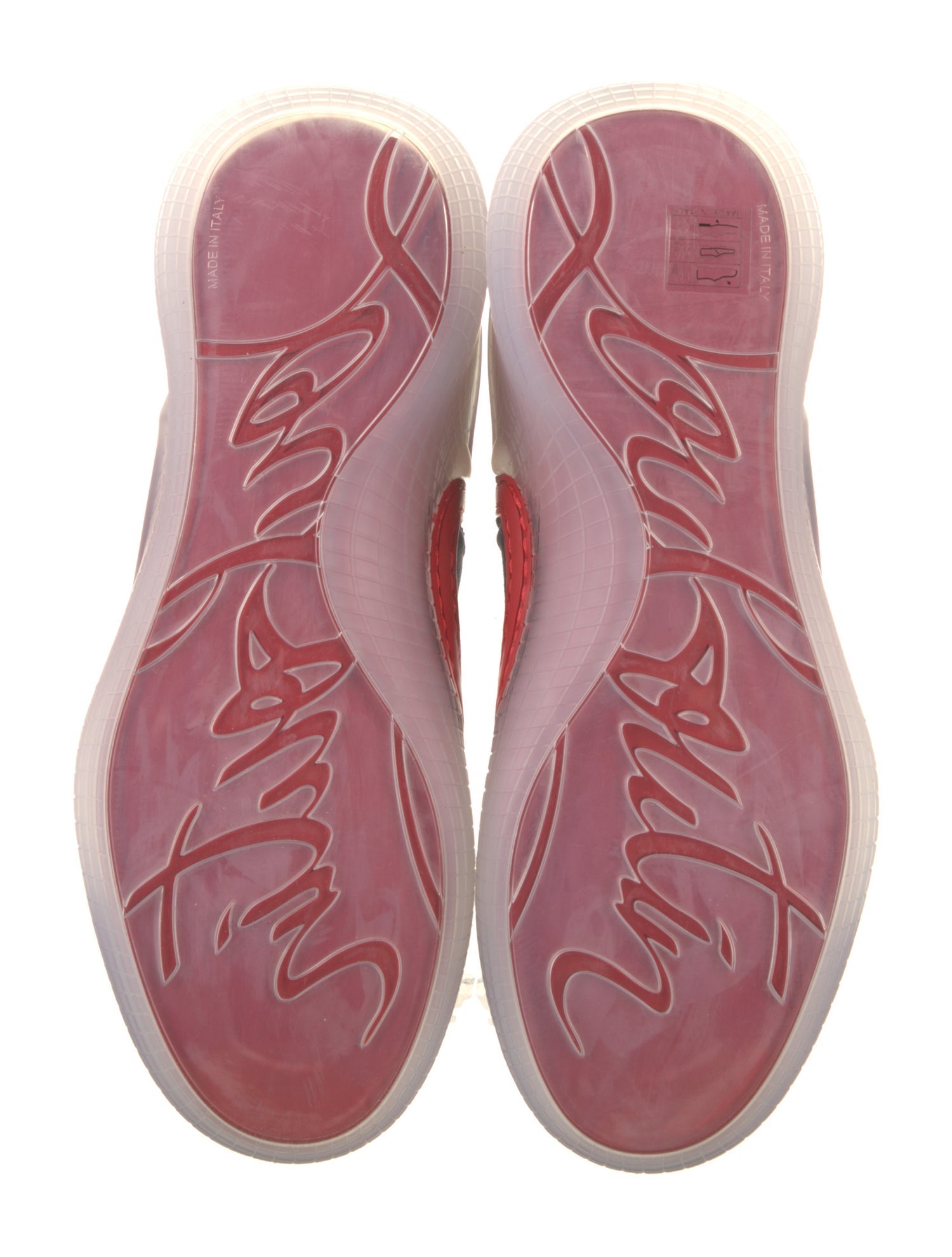 Christian Louboutin Suede Printed Sneakers