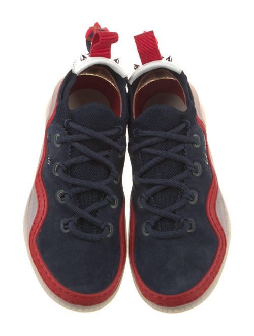 Christian Louboutin Suede Printed Sneakers