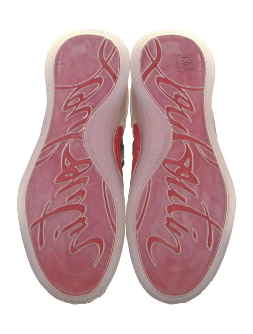 Christian Louboutin Suede Printed Sneakers