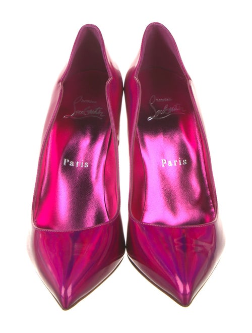 Christian Louboutin Patent Leather Scalloped Accent Pumps