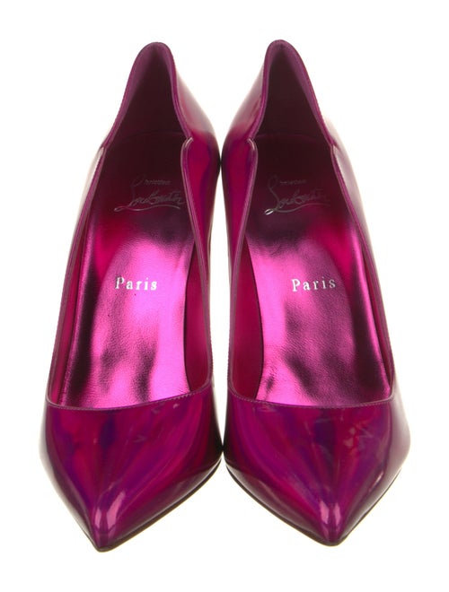 Christian Louboutin Patent Leather Scalloped Accent Pumps