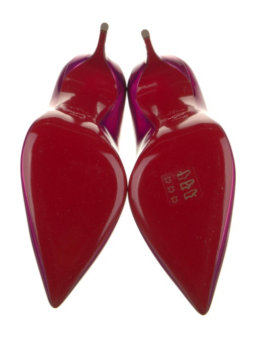 Christian Louboutin Patent Leather Scalloped Accent Pumps