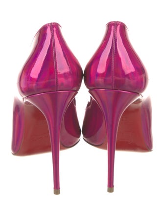 Christian Louboutin Patent Leather Scalloped Accent D'Orsay Pumps