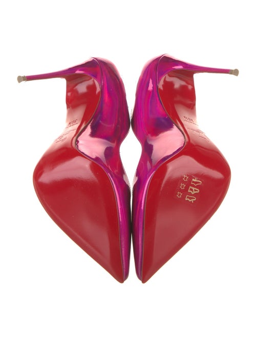 Christian Louboutin Patent Leather Scalloped Accent D'Orsay Pumps