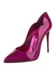 Christian Louboutin Patent Leather Scalloped Accent Pumps