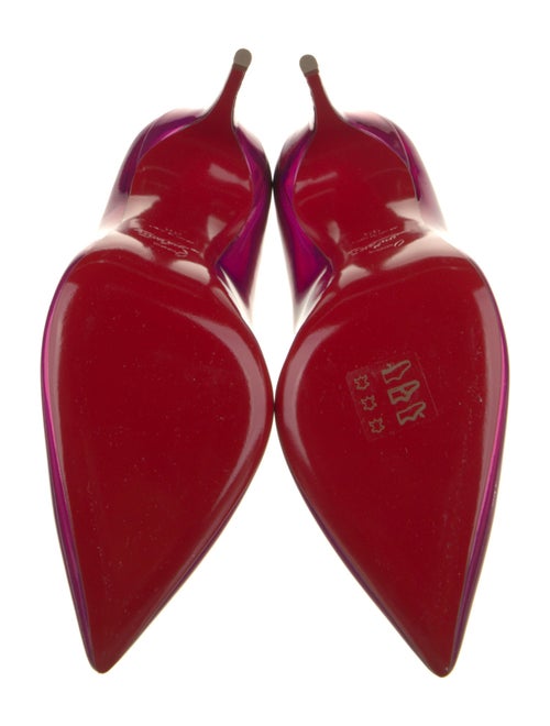 Christian Louboutin Patent Leather Scalloped Accent Pumps