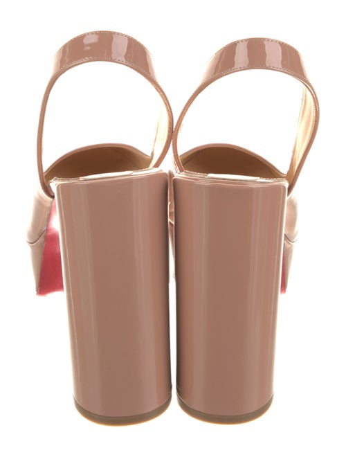 Christian Louboutin Patent Leather Slingback Pumps