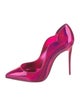 Christian Louboutin Patent Leather Scalloped Accent D'Orsay Pumps