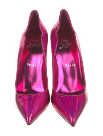 Christian Louboutin Patent Leather Scalloped Accent D'Orsay Pumps