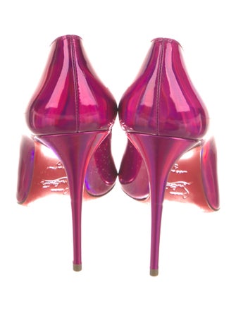 Christian Louboutin Patent Leather Scalloped Accent D'Orsay Pumps