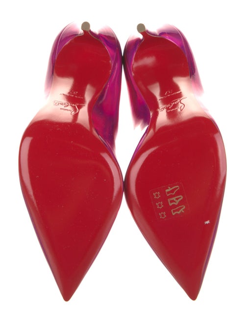 Christian Louboutin Patent Leather Scalloped Accent D'Orsay Pumps