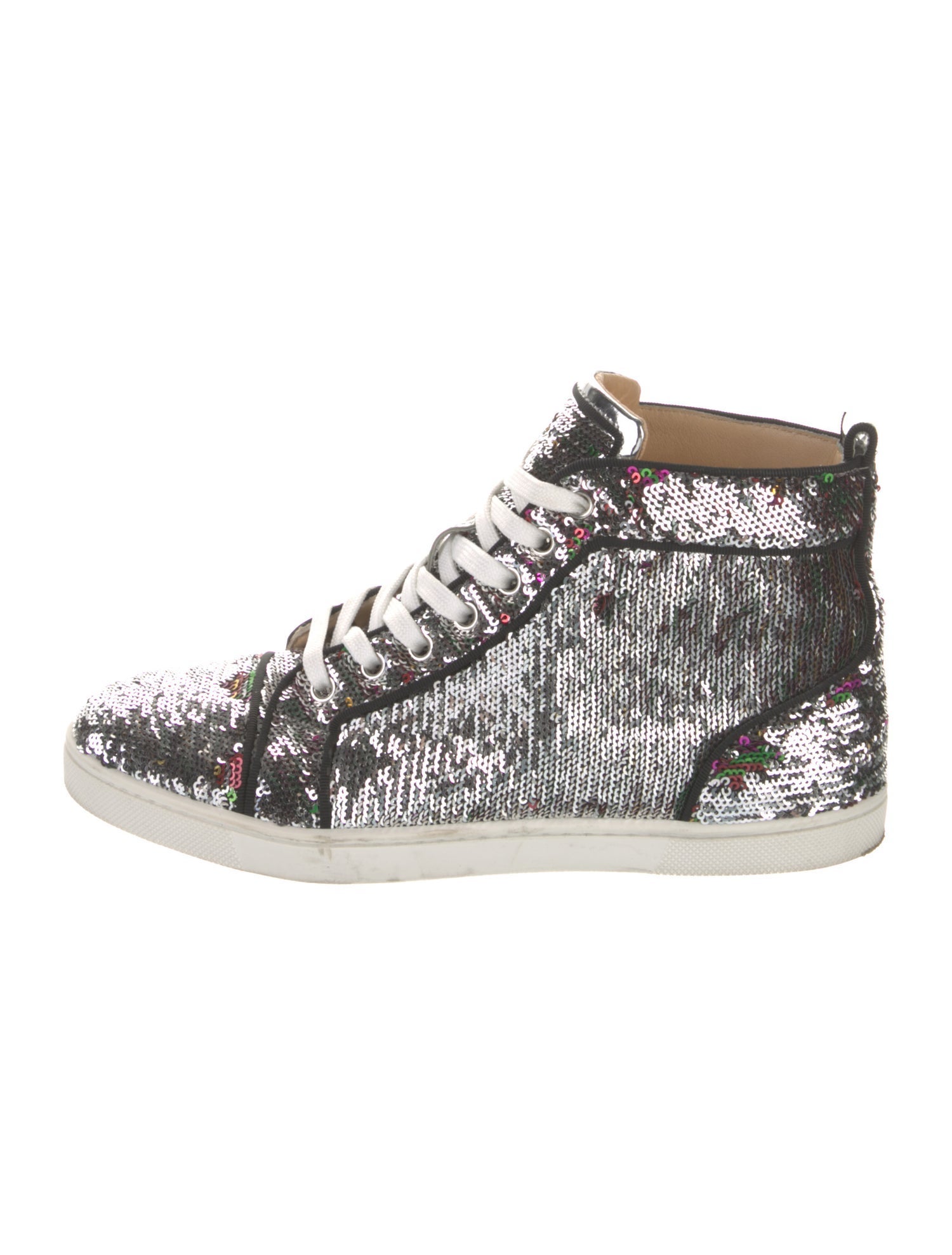 Christian Louboutin Printed Sequin Embellishments Sneakers