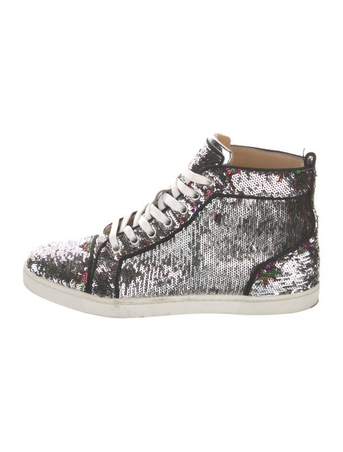 Christian Louboutin Printed Sequin Embellishments Sneakers