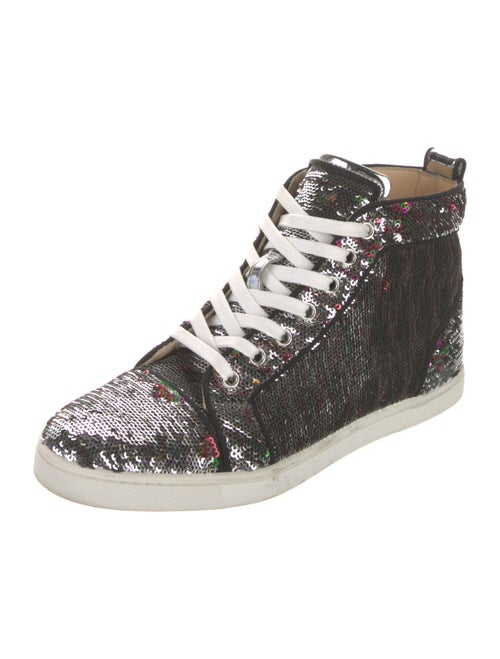 Christian Louboutin Printed Sequin Embellishments Sneakers