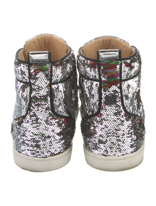 Christian Louboutin Printed Sequin Embellishments Sneakers