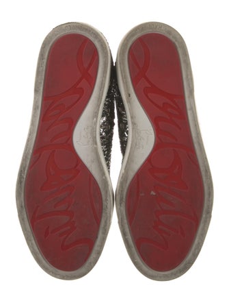 Christian Louboutin Printed Sequin Embellishments Sneakers