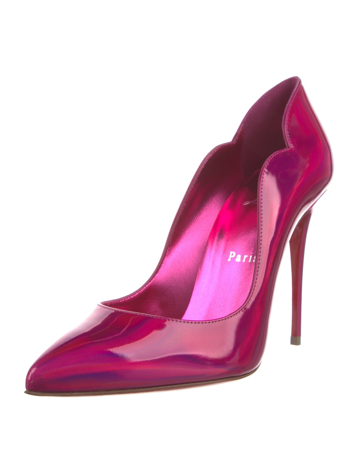 Christian Louboutin Hot Chick 100 Patent Leather Pumps