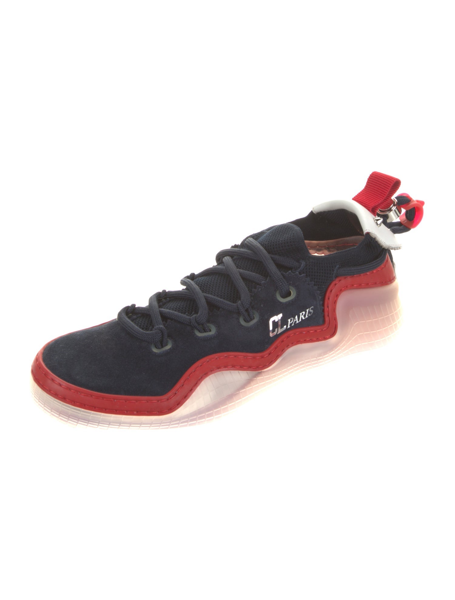 Christian Louboutin Suede Printed Sneakers