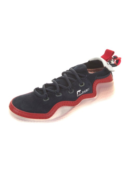Christian Louboutin Suede Printed Sneakers