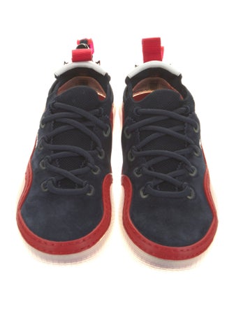 Christian Louboutin Suede Printed Sneakers