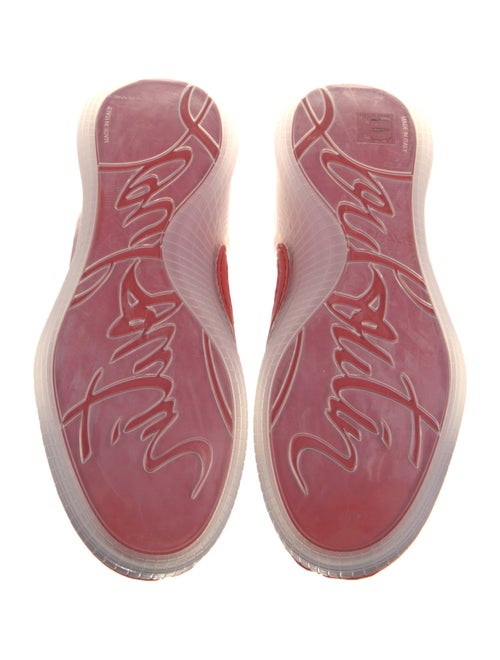 Christian Louboutin Suede Printed Sneakers