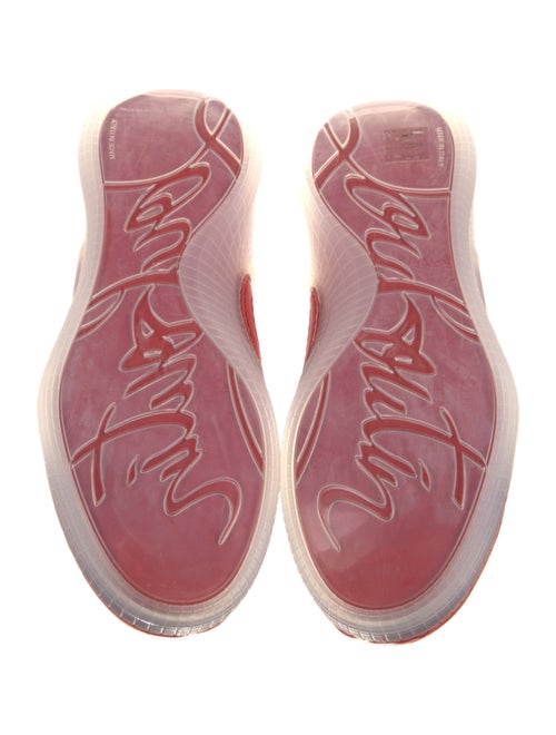 Christian Louboutin Suede Printed Sneakers