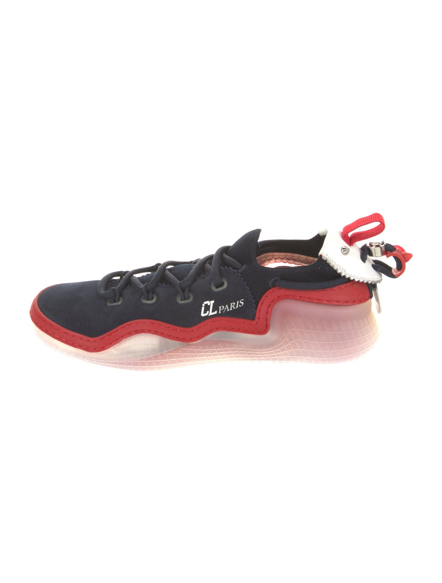 Christian Louboutin Suede Printed Sneakers