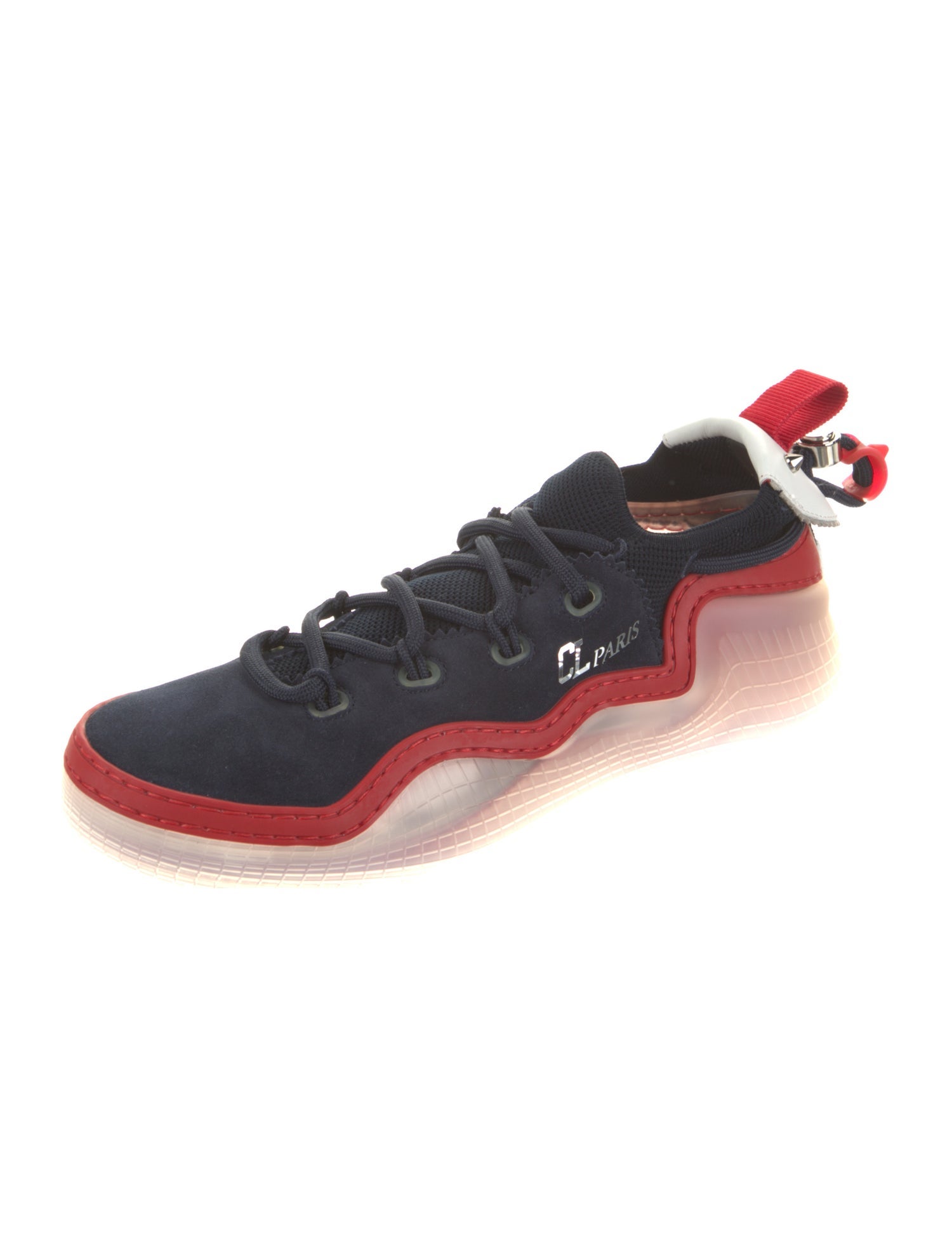 Christian Louboutin Suede Printed Sneakers