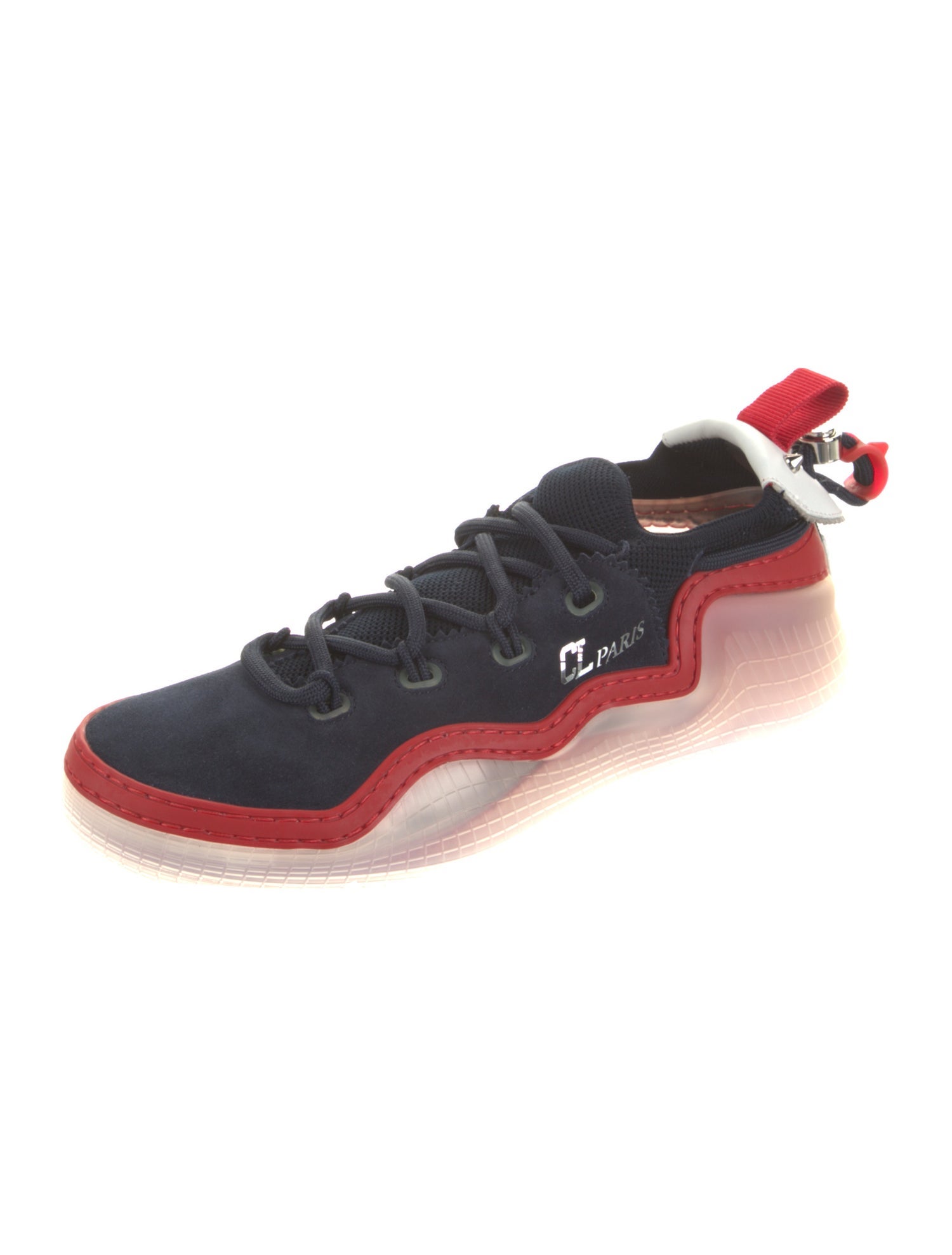 Christian Louboutin Suede Printed Sneakers