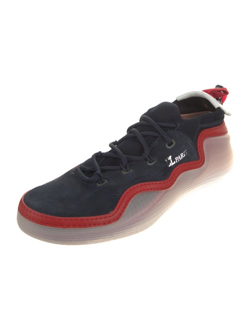 Christian Louboutin Suede Printed Sneakers