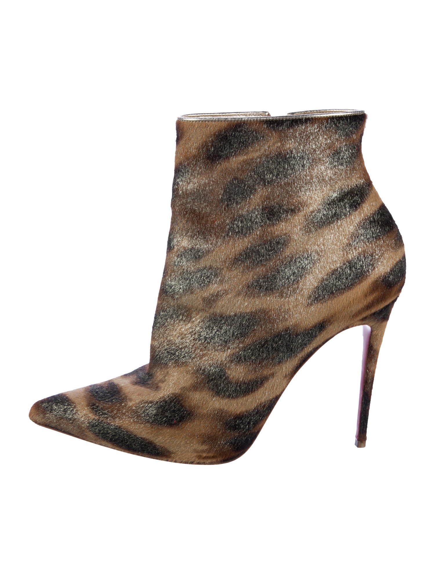Christian Louboutin Ponyhair Animal Print Boots