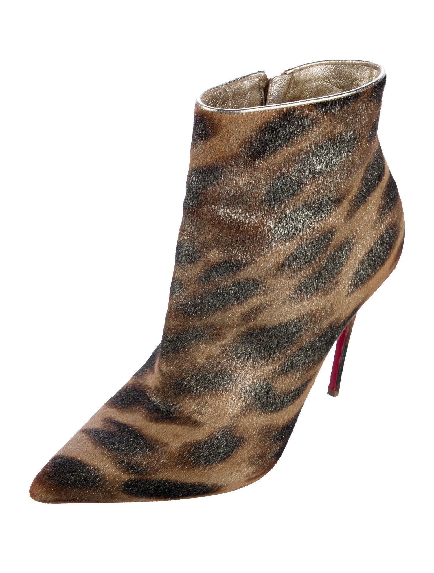 Christian Louboutin Ponyhair Animal Print Boots