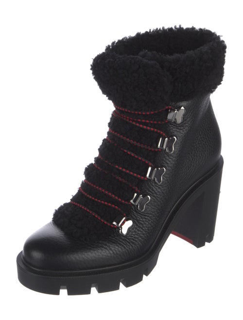 Christian Louboutin Leather Combat Boots