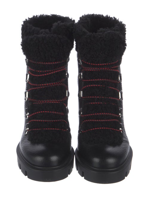 Christian Louboutin Leather Combat Boots