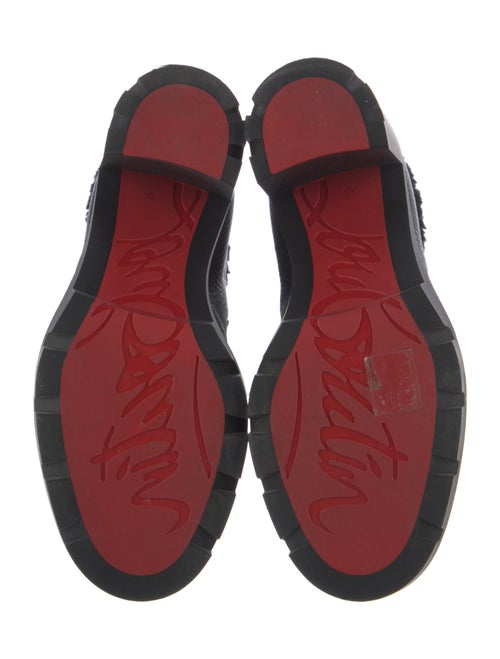 Christian Louboutin Leather Combat Boots