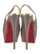 Christian Louboutin Glitter Slingback Pumps
